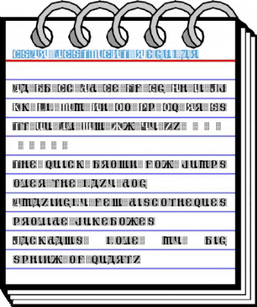 CSAR VESTMENT Regular Font
