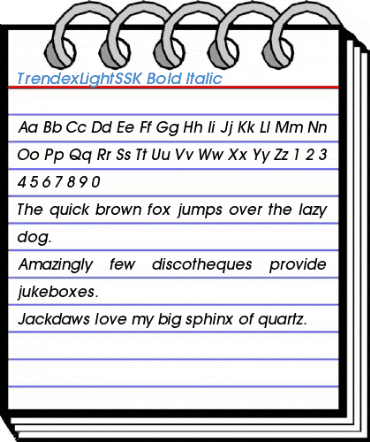 TrendexLightSSK Font