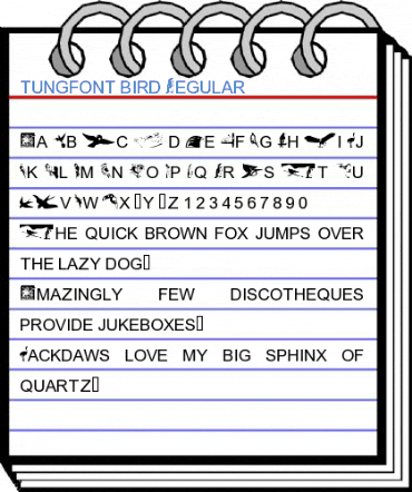 tungfont bird Regular Font