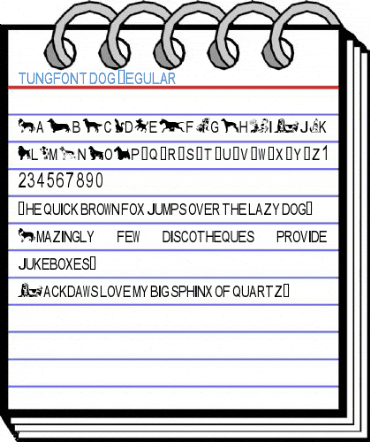 tungfont dog Font