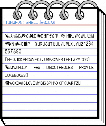 tungfont shell Regular Font