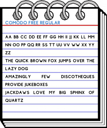 Comodo Free Regular Font
