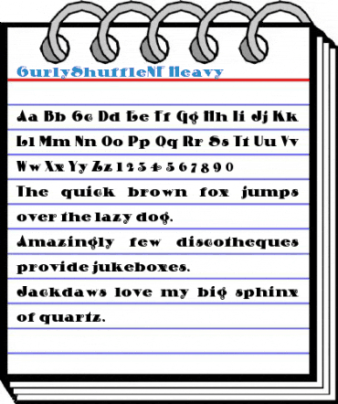 CurlyShuffleNF Heavy Font