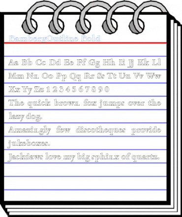 BambergOutline Bold Font