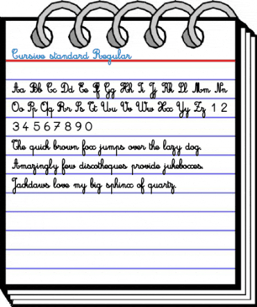 Cursive standard Font