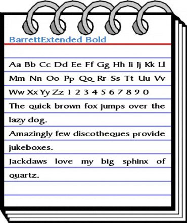 BarrettExtended Font