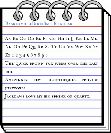 BaskervilleBookSmc Regular Font