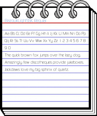 BazoukLightSSK Regular Font