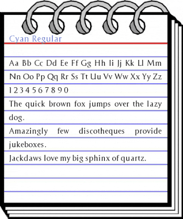 Cyan Font