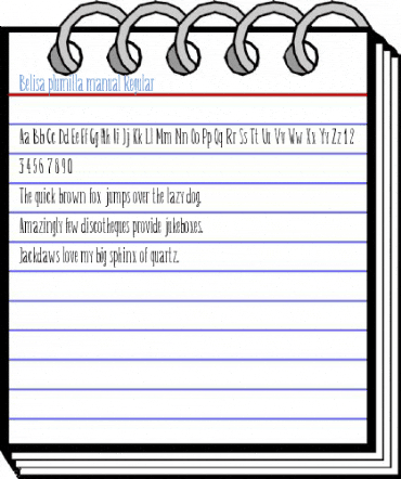 Belisa plumilla manual Font