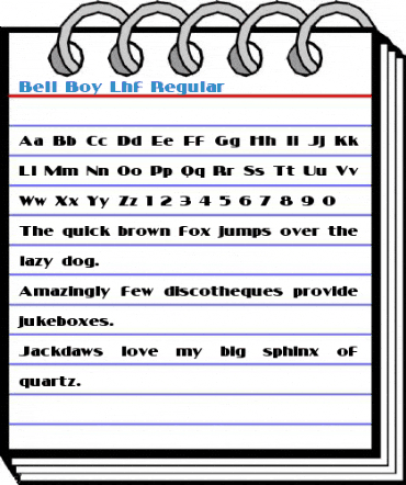 Bell Boy Lhf Regular Font