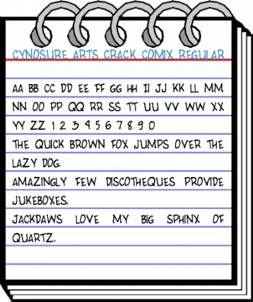 Cynosure ARTs Crack Comix Font