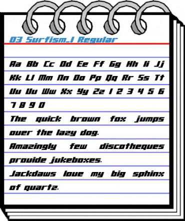 D3 Surfism_I Regular Font