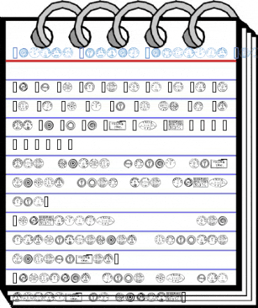 Danish Postal Markings Regular Font