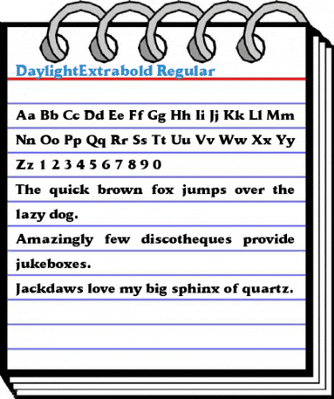 DaylightExtrabold Font