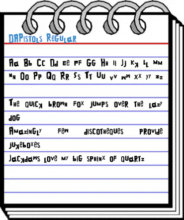 DAPistols Font