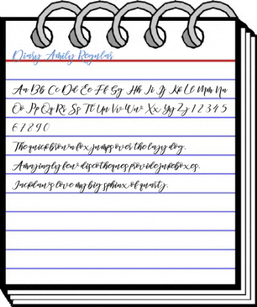 Diary Amily Regular Font