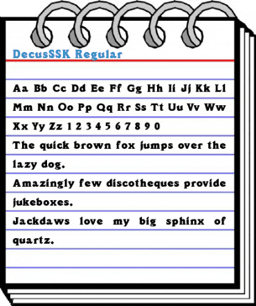 DecusSSK Font