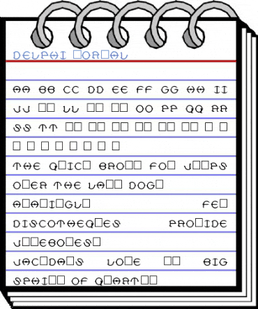 Delphi Normal Font