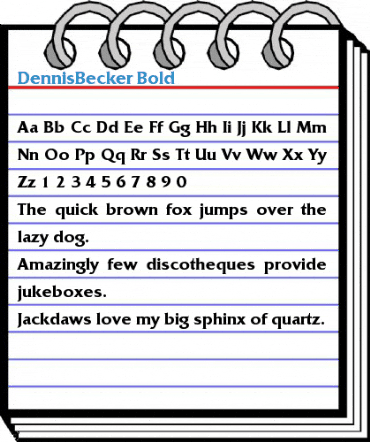 DennisBecker Bold Font