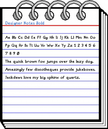 Designer Notes Font