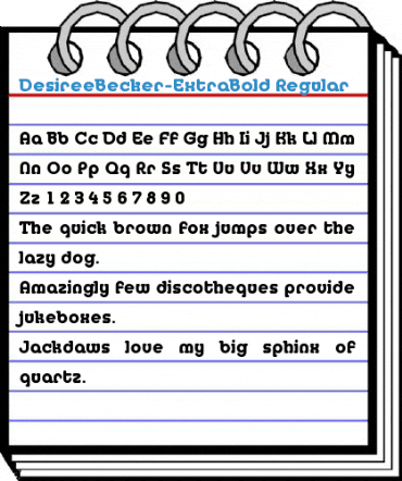 DesireeBecker-ExtraBold Regular Font