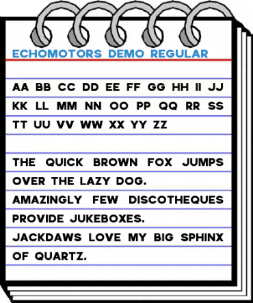 Echomotors Demo Regular Font