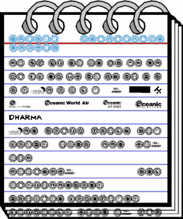 Dharma Initiative Logos Regular Font