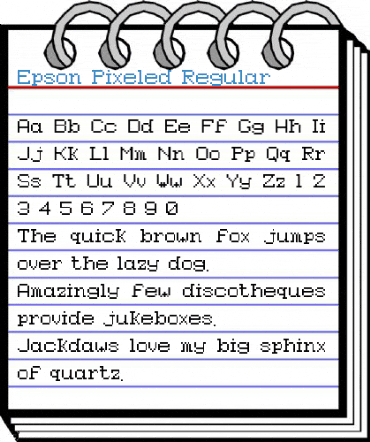Epson Pixeled Regular Font