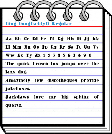 Ding-DongDaddyO Regular Font