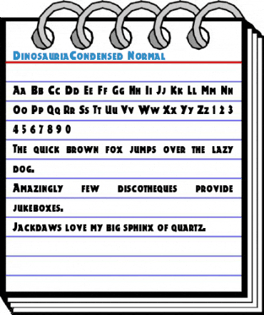 DinosauriaCondensed Font