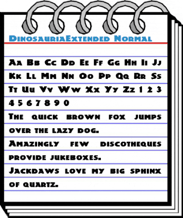 DinosauriaExtended Font