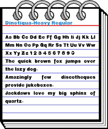 Dinotiqua-Heavy Regular Font