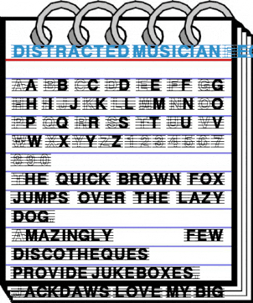 distracted musician Regular Font