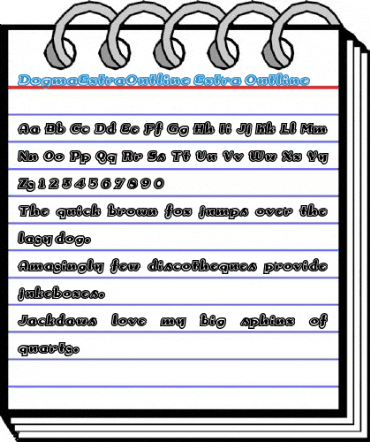 DogmaExtraOutline Extra Outline Font