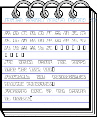 Domino normal kursiv omrids Regular Font