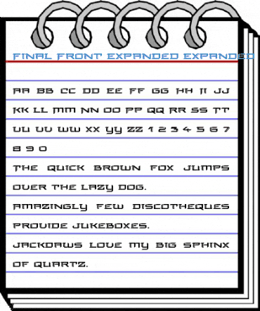 Final Front Expanded Font