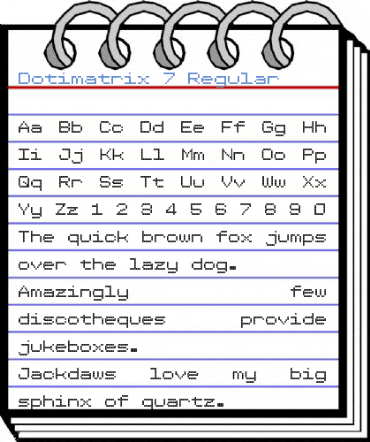 Dotimatrix 7 Regular Font