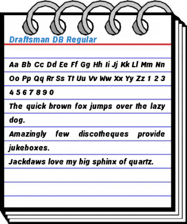 Draftsman DB Regular Font