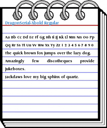 DragonSerial-Xbold Font