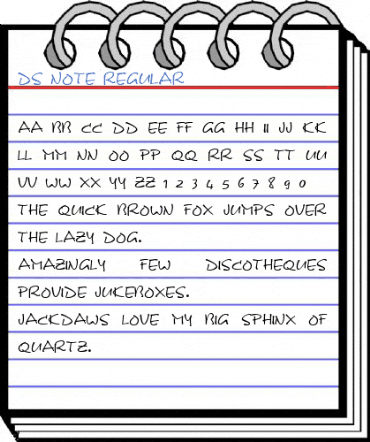 DS Note Font