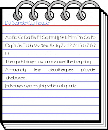 DS StandartCyr Regular Font