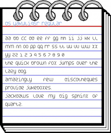 DS Yakuti45R Font