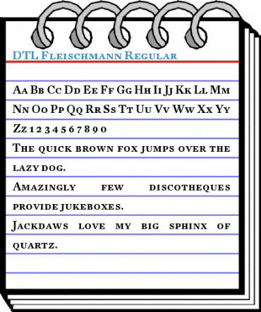 DTL Fleischmann Regular Font
