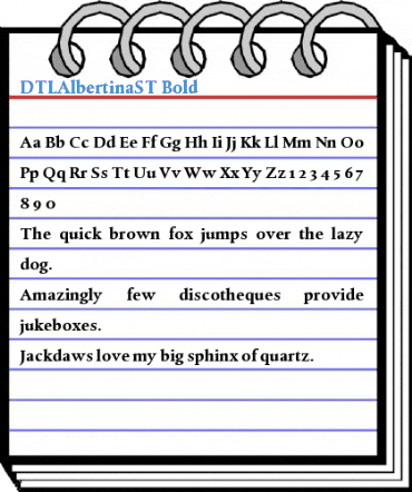 DTLAlbertinaST Font