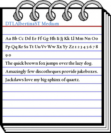 DTLAlbertinaST Font