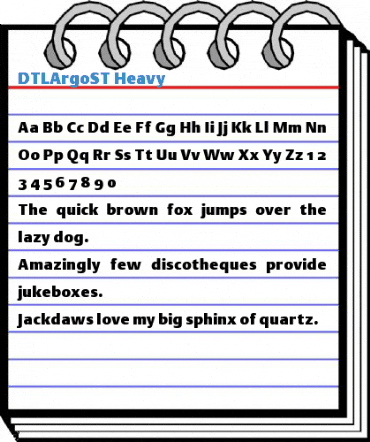 DTLArgoST Heavy Font