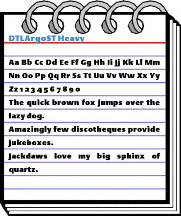 DTLArgoST Heavy Font