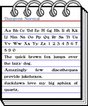 Dungeon Normal Font