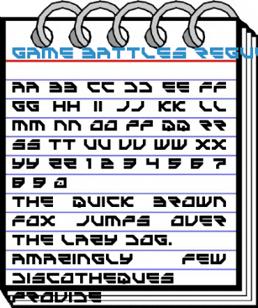 Game Battles Font